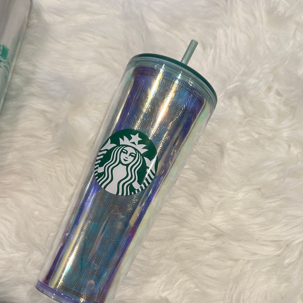 STARBUCKS IRIDESCENT RAINBOW SIREN SCALES MERMAID 24OZ